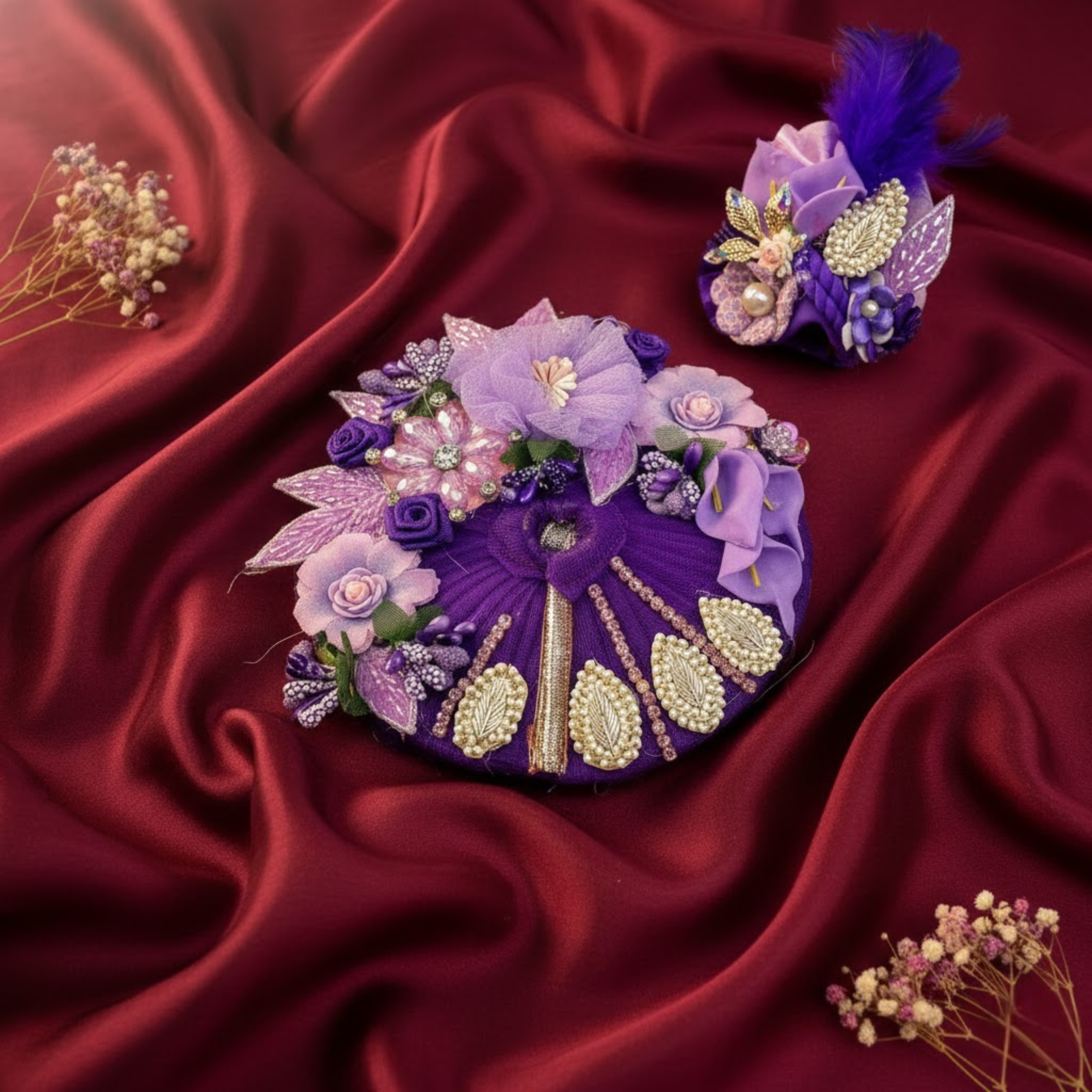 Vaikuntha Vastram Dress With Mukut For Laddu Gopal