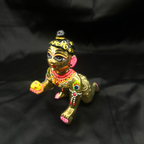 Artisan Brass Full Painted Laddu Gopal Idol