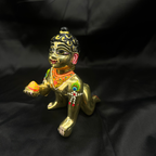 Artisan Brass Full Painted Laddu Gopal Idol