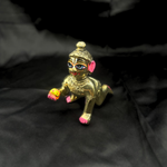 Artisan Brass Half Painted Laddu Gopal Idol