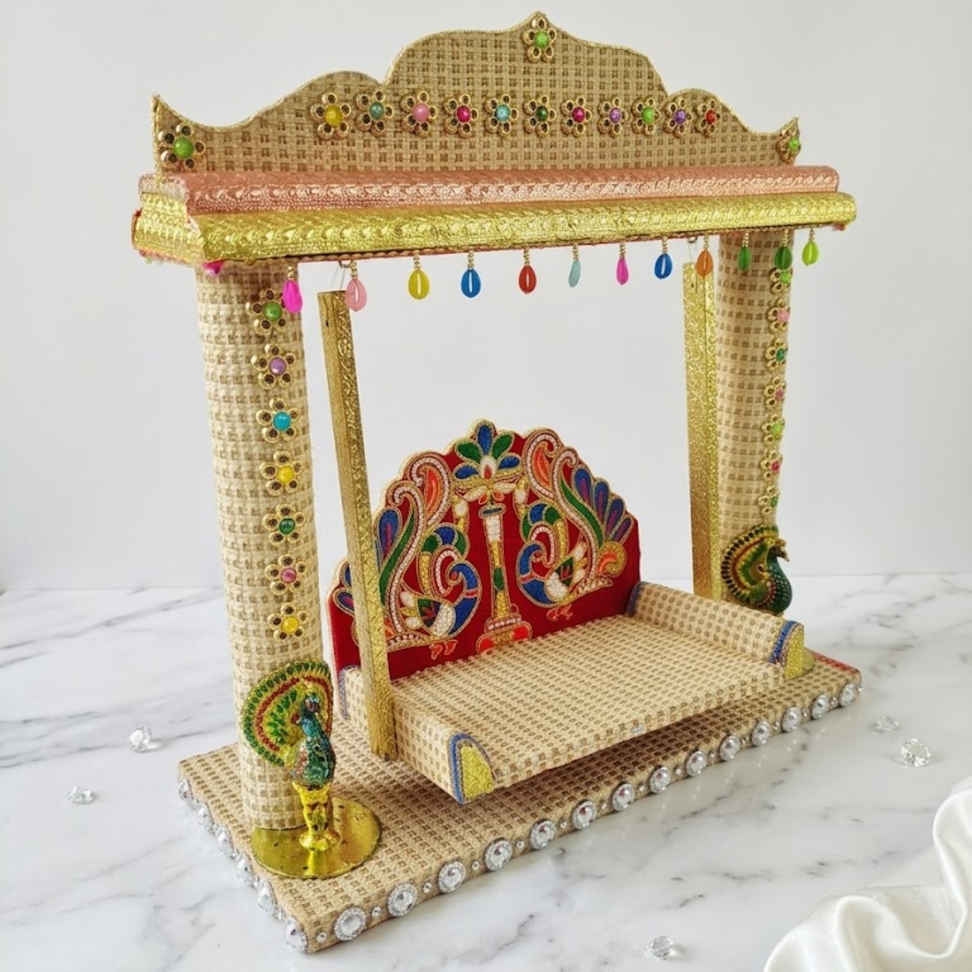 Rajwadi Mor Jhula For Laddu Gopal