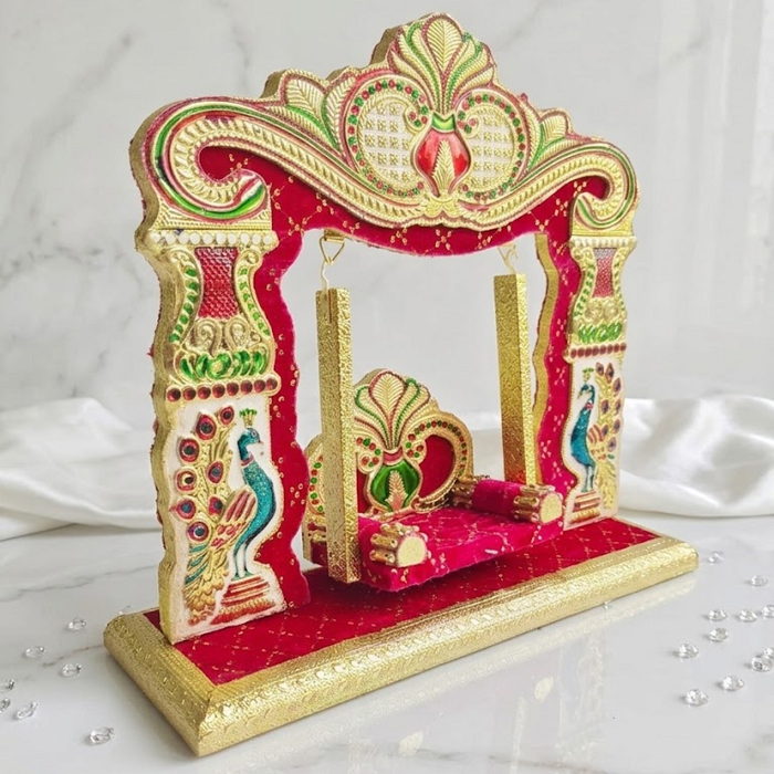 Red Jhula For Laddu Gopal - Pack Of 2