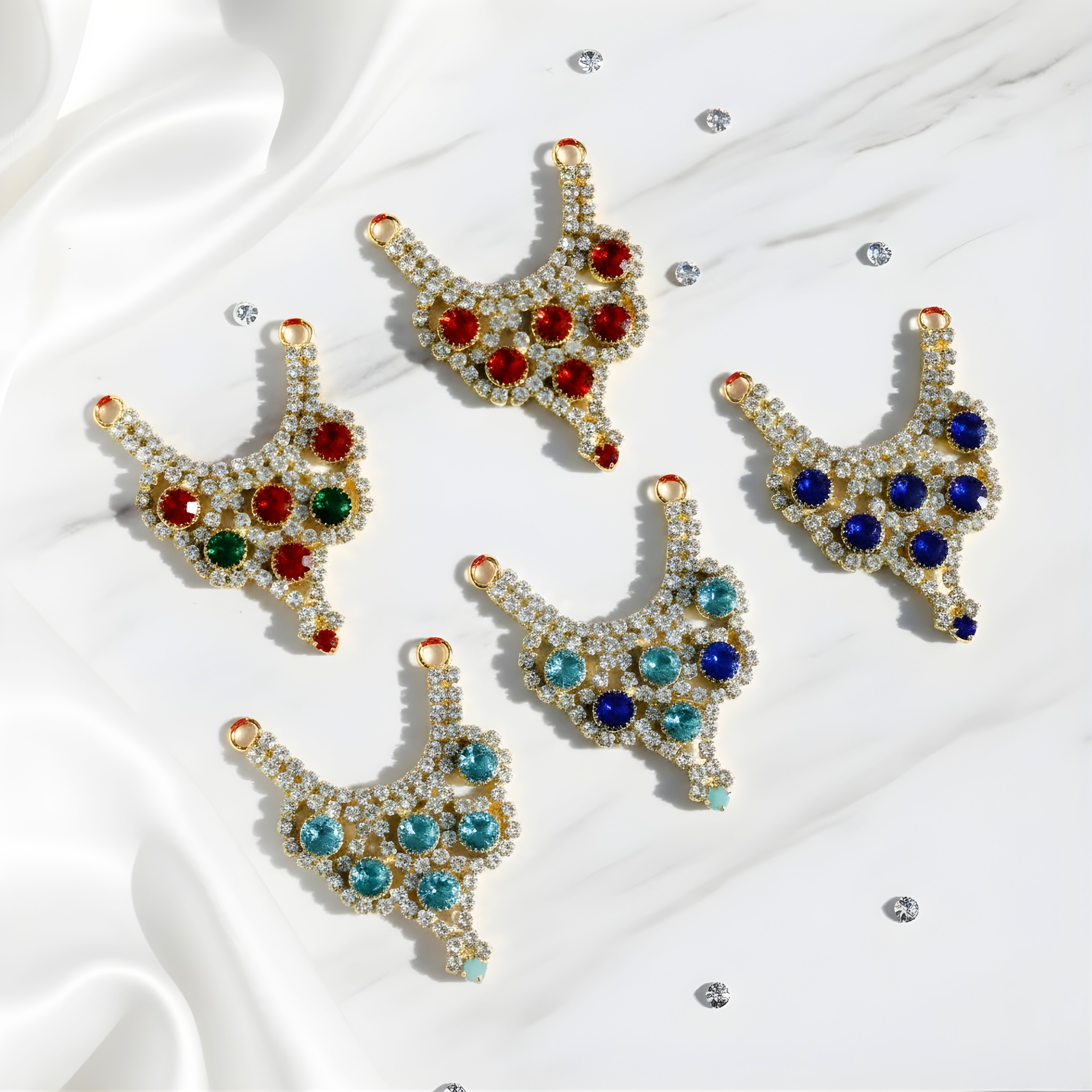 Diamond Mala For Laddu Gopal - Mix Color / Pack of 12