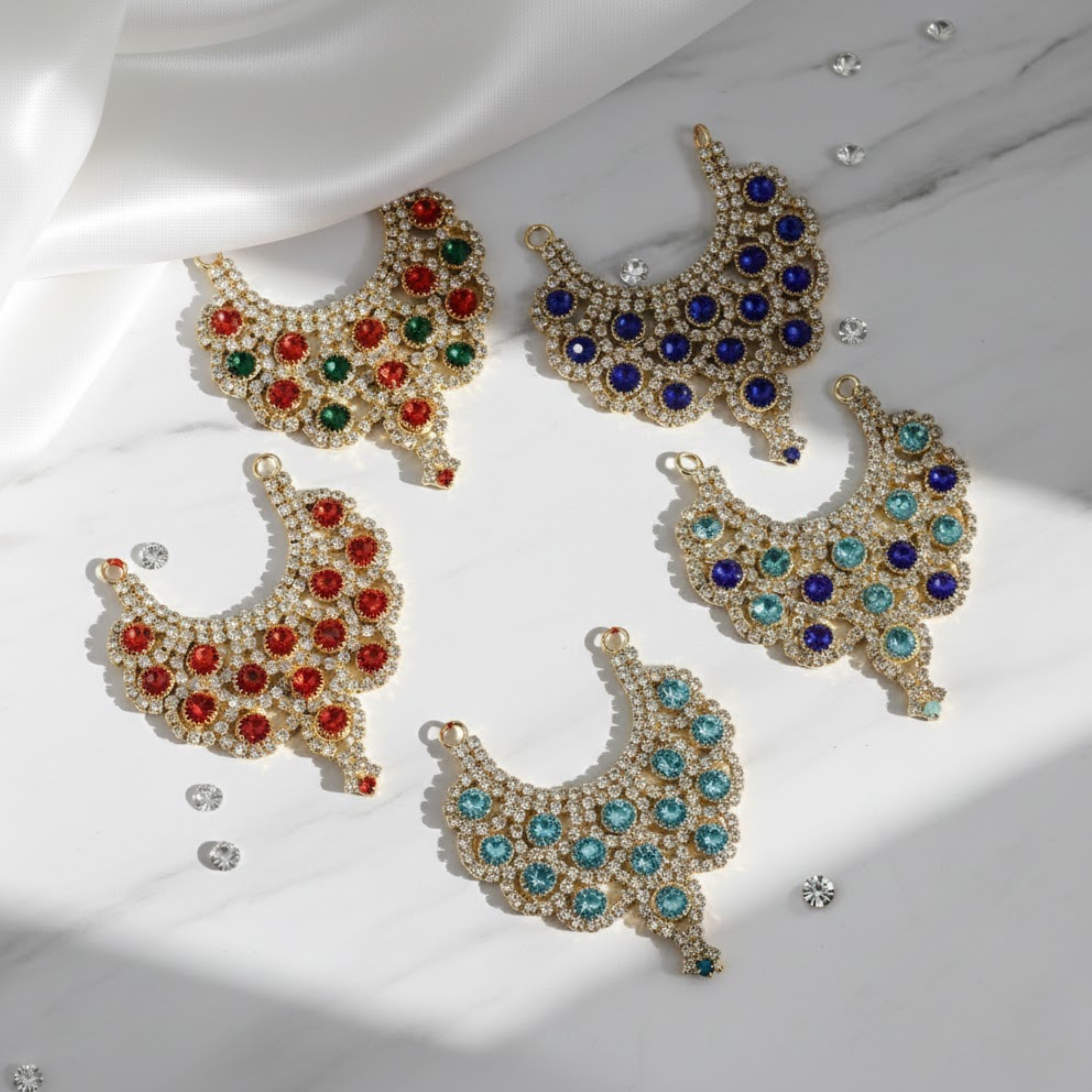 Diamond Mala For Laddu Gopal - Mix Color / Pack of 12