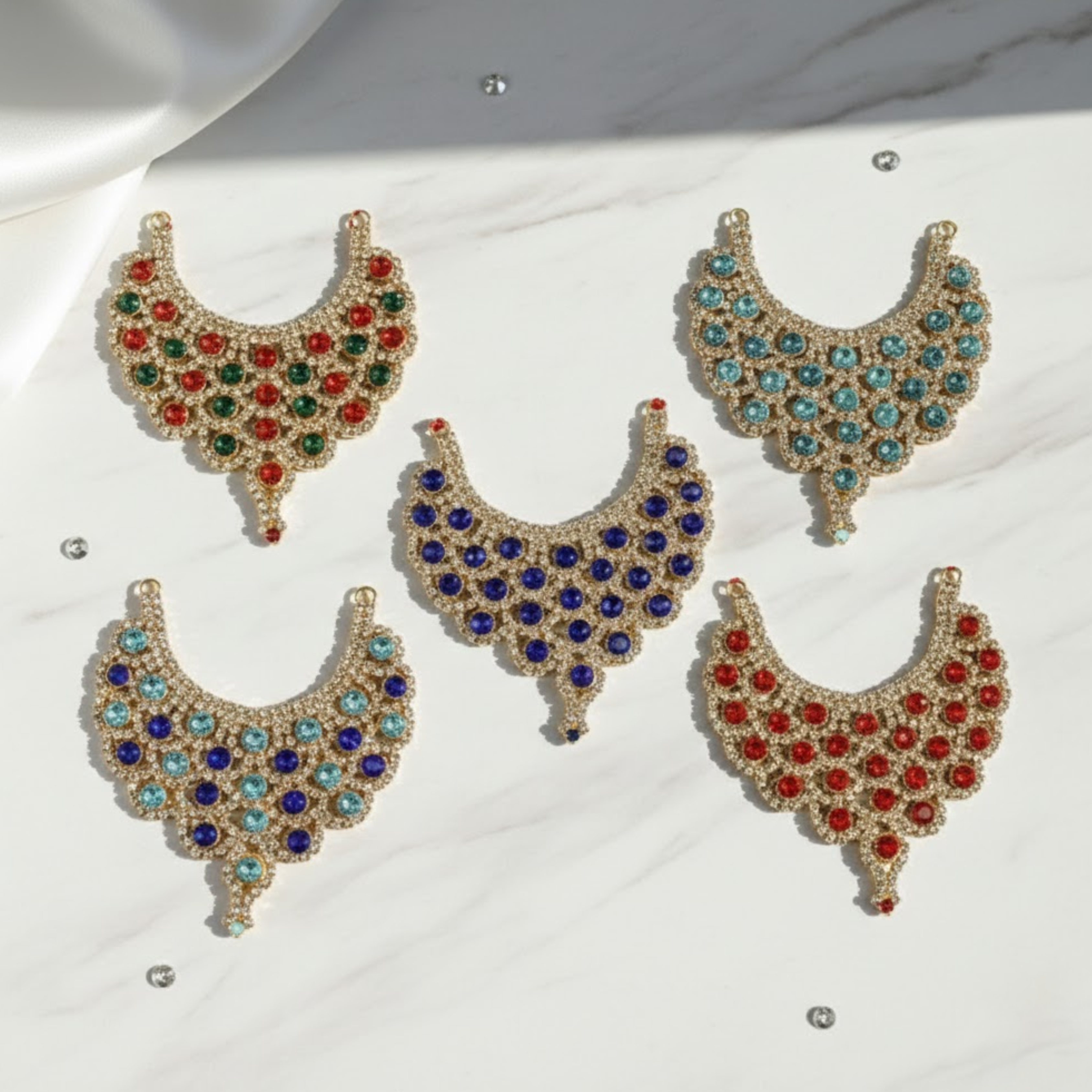 Diamond Mala For Laddu Gopal - Mix Color / Pack of 12