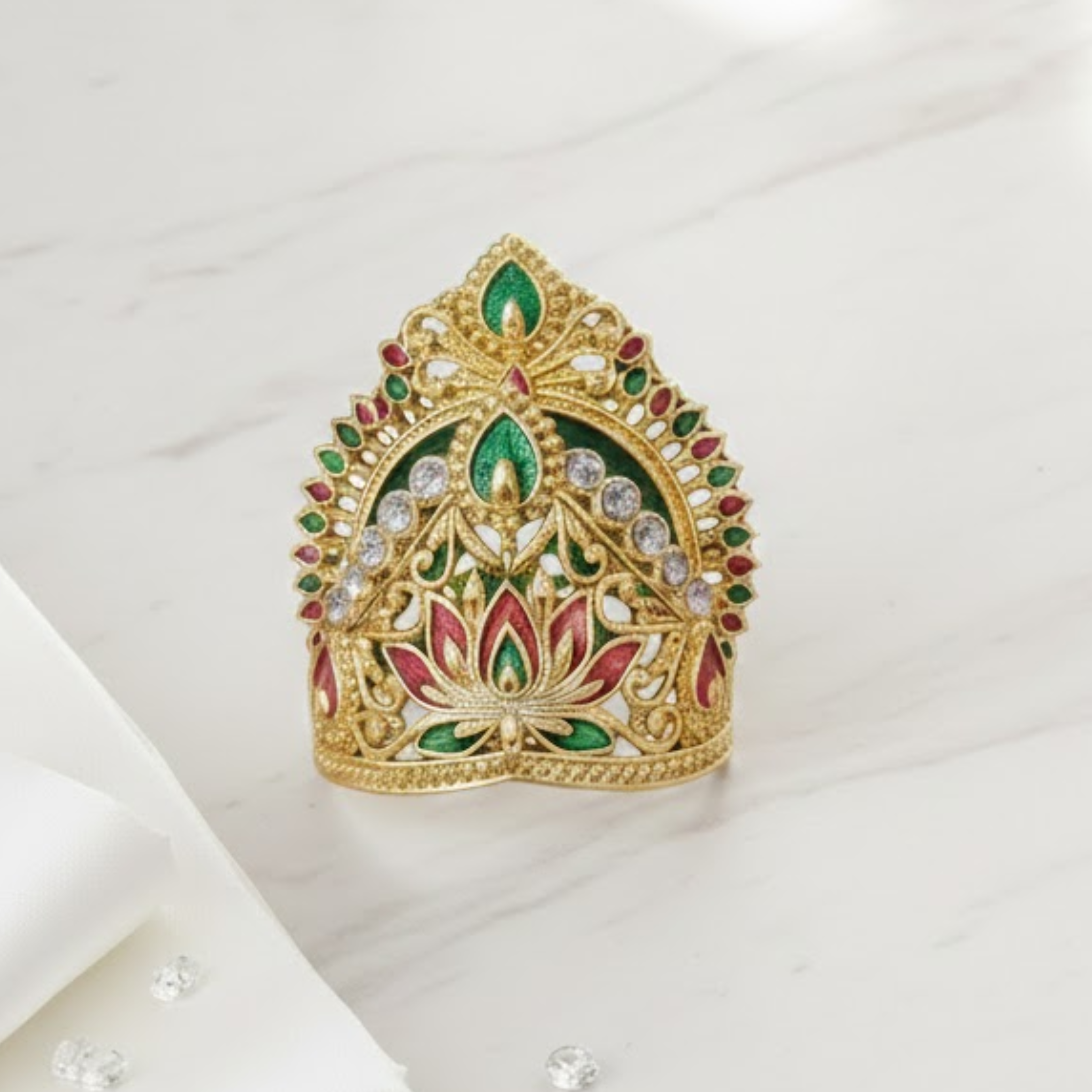 Kamal Pushpa Mukut For Laddu Gopal - Pack of 12