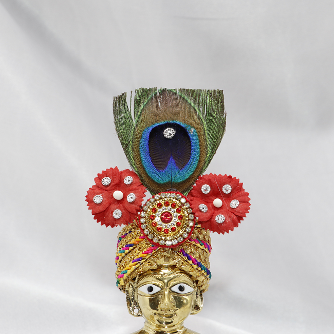 दिव्य पुष्प डायमंड वर्क लड्डू गोपाल मुकुट