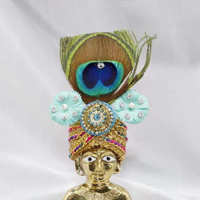 Divya Pushp Diamond Work Laddu Gopal Mukut