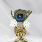 Divya Pushp Diamond Work Laddu Gopal Mukut