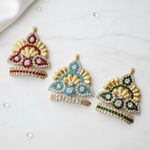 Govardhan Mukut For Laadu Gopal - Mix Color / Pack of 12