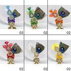 Makhmali Zari And Diamond Work Laddu Gopal Mukut -Pack of 14