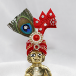 Shikhar Ratna  Diamond & Zari Laddu Gopal Mukut - Pack of 14