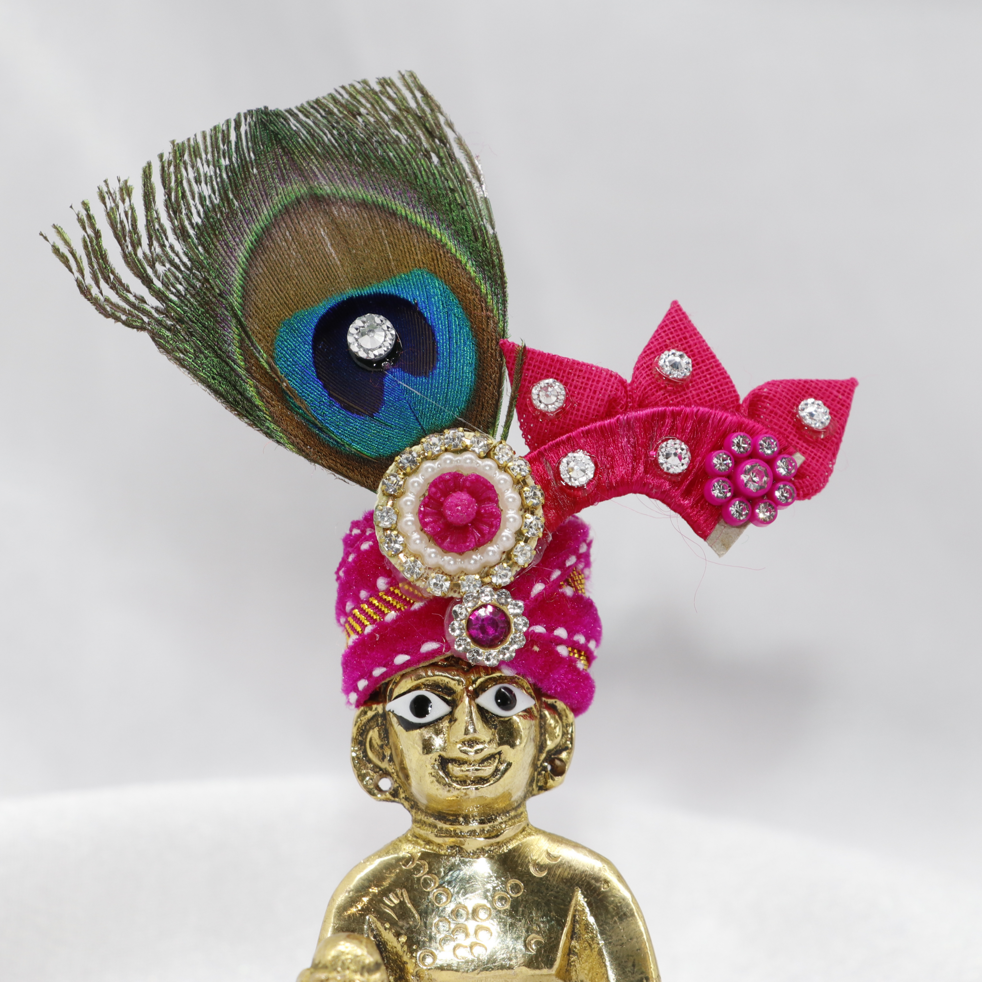 Shikhar Ratna  Diamond & Zari Laddu Gopal Mukut - Pack of 14