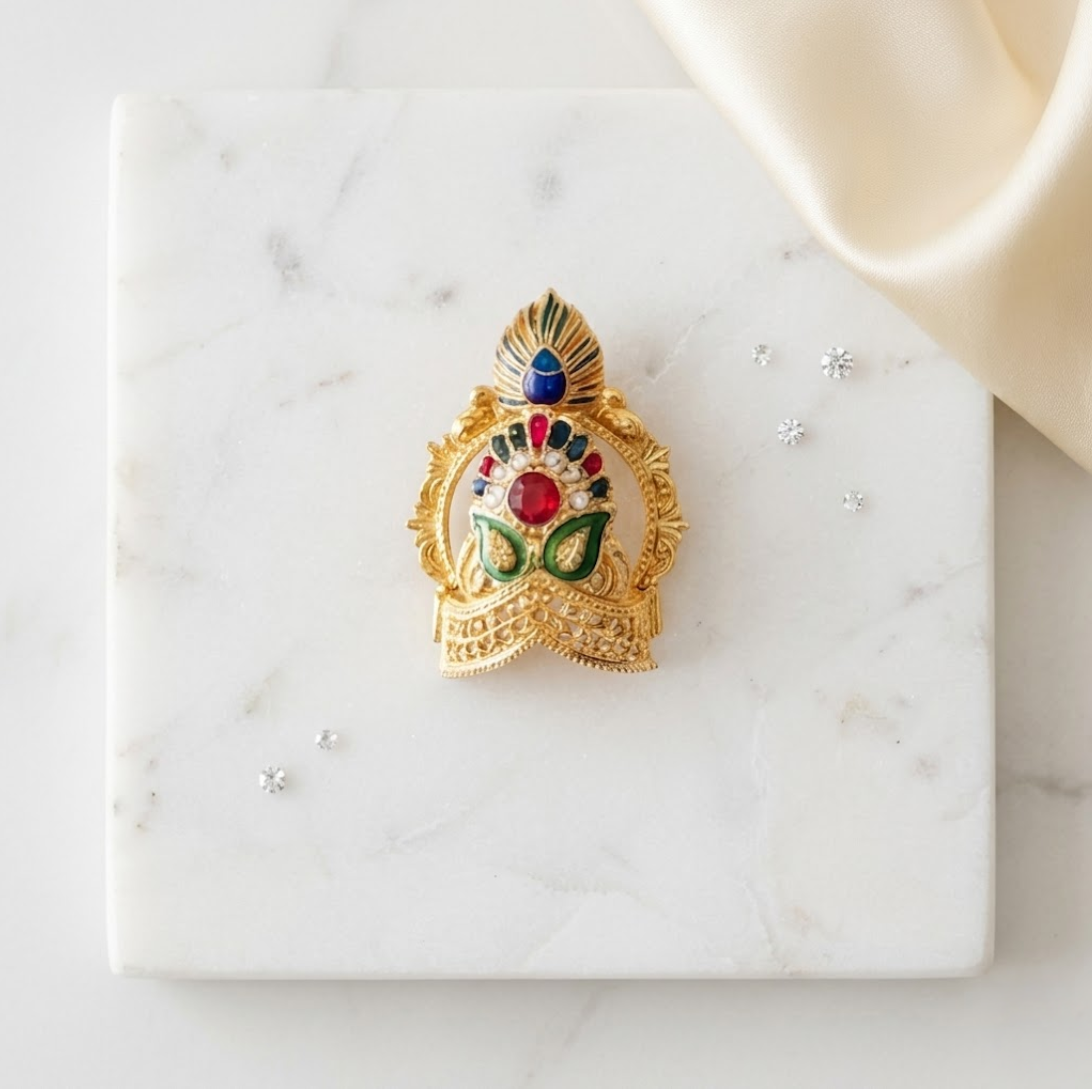 Shwet Mukut For Laddu gopal