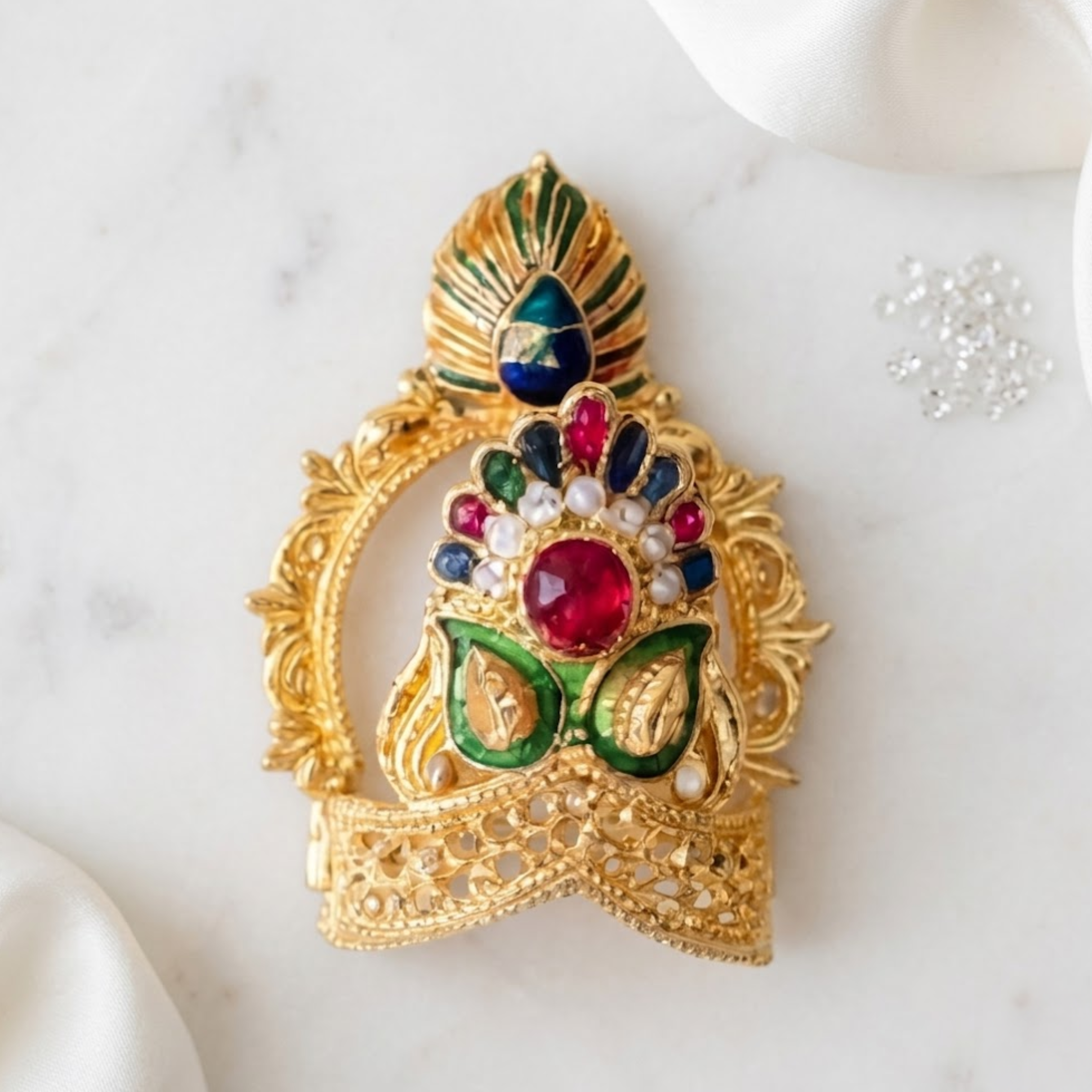 Shwet Mukut For Laddu gopal