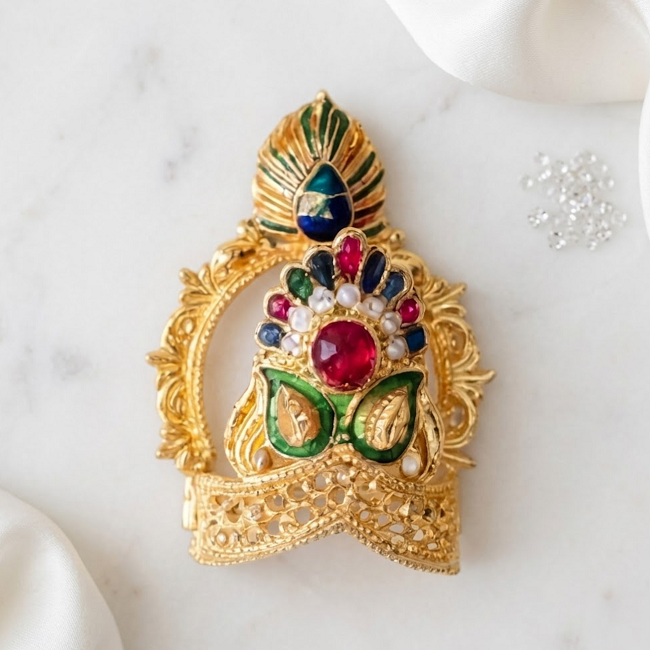 Shwet Mukut For Laddu gopal - Pack of 12
