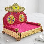 Red Shringar Shinhasan For Laddu Gopal - Pack of 2