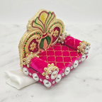 Red Shinhasan For Laddu Gopal - Pack of 2