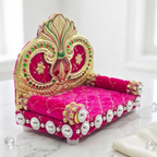 Red Shinhasan For Laddu Gopal - Pack of 2