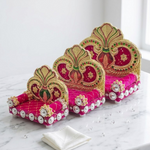 Red Shinhasan For Laddu Gopal - Pack of 2