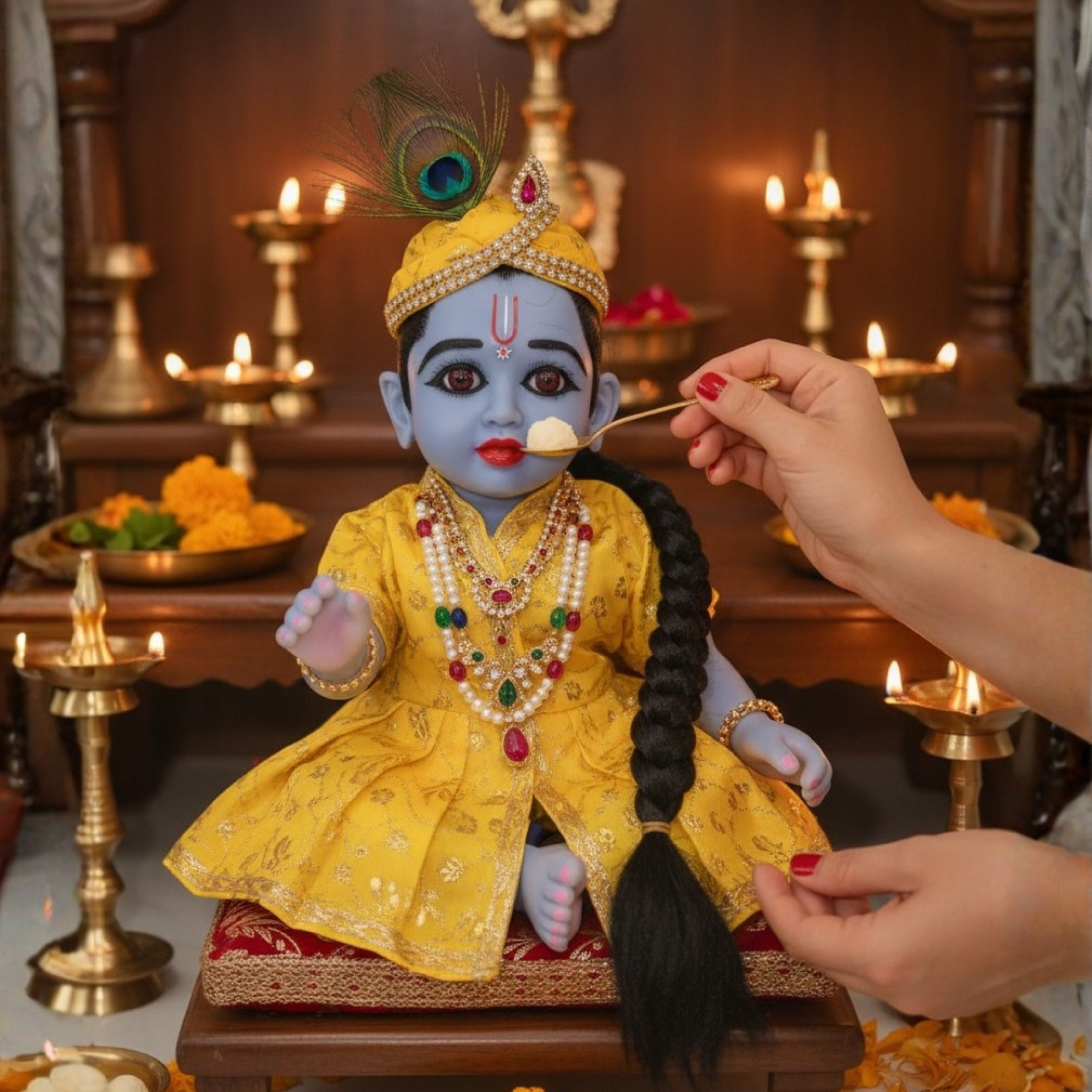 Platinium Silicon Laddu Gopal