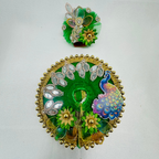 Mandakini Poshak With Mukut For Laddu Gopal