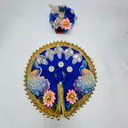 Mandakini Poshak With Mukut For Laddu Gopal