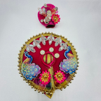 Mandakini Poshak With Mukut For Laddu Gopal
