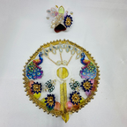 Mandakini Poshak With Mukut For Laddu Gopal
