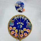 Mandakini Poshak With Mukut For Laddu Gopal