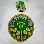 Mandakini Poshak With Mukut For Laddu Gopal