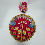 Mandakini Poshak With Mukut For Laddu Gopal