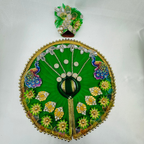 Mandakini Poshak With Mukut For Laddu Gopal