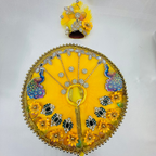 Mandakini Poshak With Mukut For Laddu Gopal